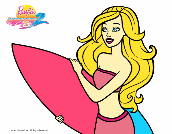 Barbie va a surfear