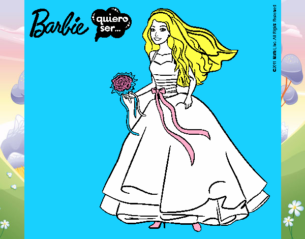 Barbie vestida de novia