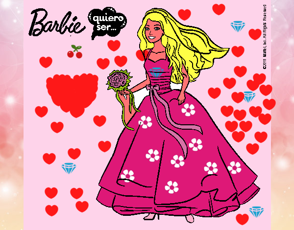 Barbie vestida de novia