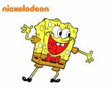 Bob Esponja saludando