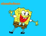 Bob Esponja saludando