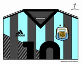 Camiseta del mundial de fútbol 2014 de Argentina