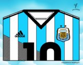 Camiseta del mundial de fútbol 2014 de Argentina