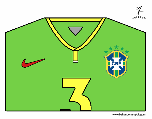 Camiseta del mundial de fútbol 2014 de Brasil