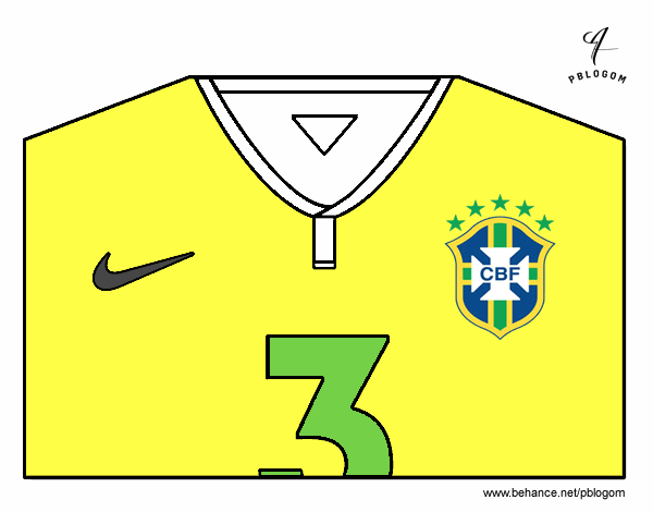 Camiseta del mundial de fútbol 2014 de Brasil