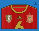 Camiseta del mundial de fútbol 2014 de España