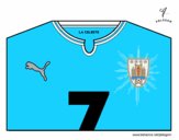 Camiseta del mundial de fútbol 2014 de Uruguay