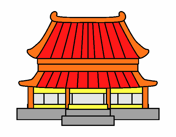 Dibujo de Casa tradicional china pintado por en  el día 26-05-16  a las 23:44:22. Imprime, pinta o colorea tus propios dibujos!