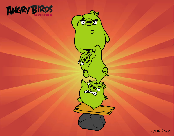 Cerdos verdes de Angry Birds