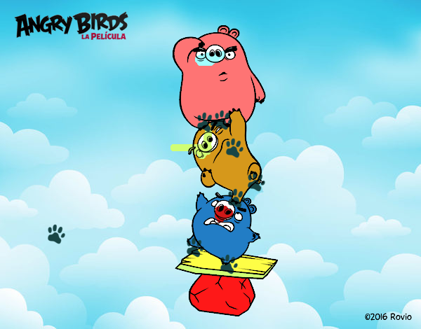 Cerdos verdes de Angry Birds