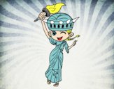 Dibujo Estatua de la libertad manga pintado por starlimon