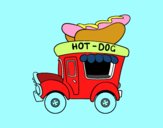 Food truck de perritos calientes