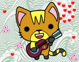 Gato guitarrista