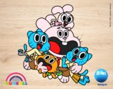 Gumball y amigos contentos