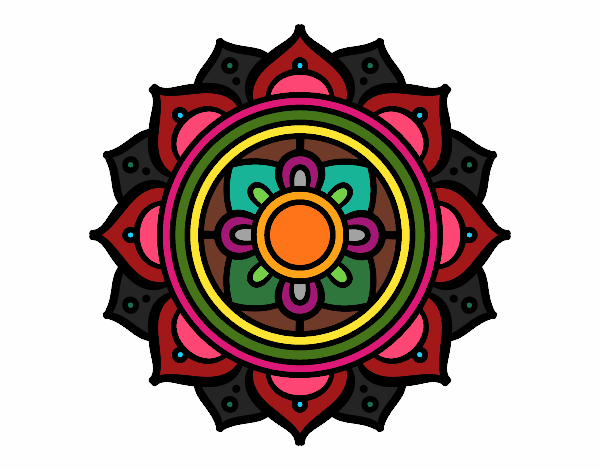 Dibujo De Mandala Mosaico Griego Pintado Por En Dibujos Net El D A