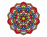 Dibujo Mandala pétalos de flor pintado por Pitalu