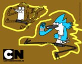 Mordecai y Rigby karatekas