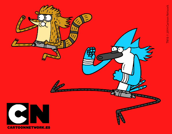 Mordecai y Rigby karatekas