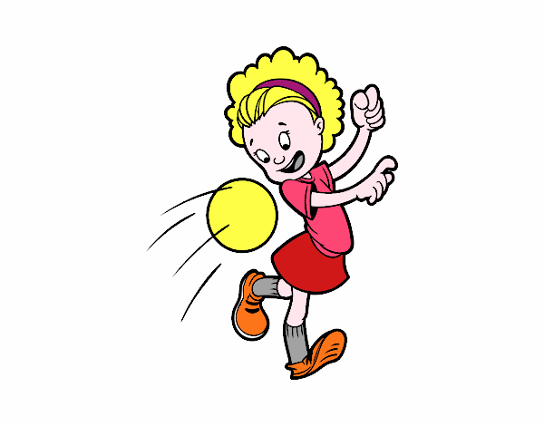 Niña con balón