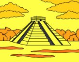 Dibujo Pirámide de Chichén Itzá pintado por GERPAPER