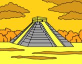 Dibujo Pirámide de Chichén Itzá pintado por GERPAPER