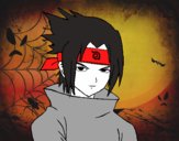 Dibujo Sasuke enfadado pintado por glenda12