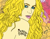 Dibujo Shakira - Servicio de lavandería pintado por fabianny