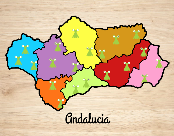 Mapa de Andalucia