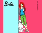 Barbie con cazadora de cuadros