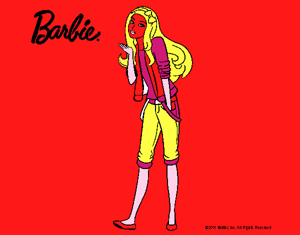 Barbie con look casual