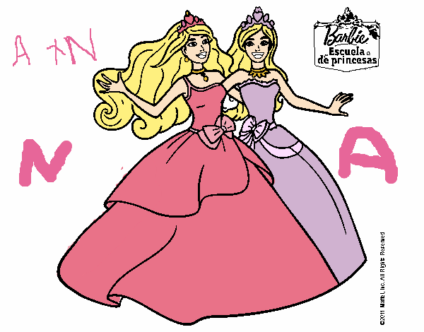 Barbie y su amiga súper felices