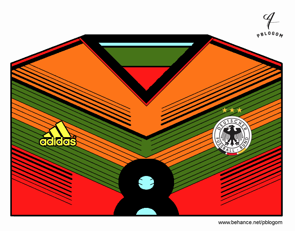 Camiseta del mundial de fútbol 2014 de Alemania