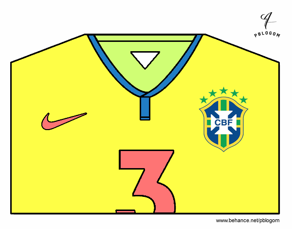 Camiseta del mundial de fútbol 2014 de Brasil