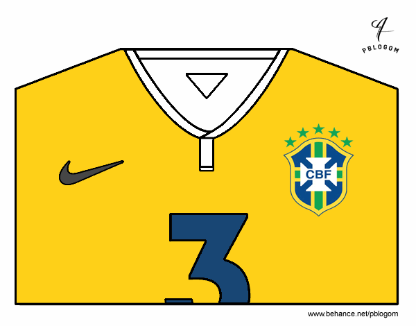 Camiseta del mundial de fútbol 2014 de Brasil