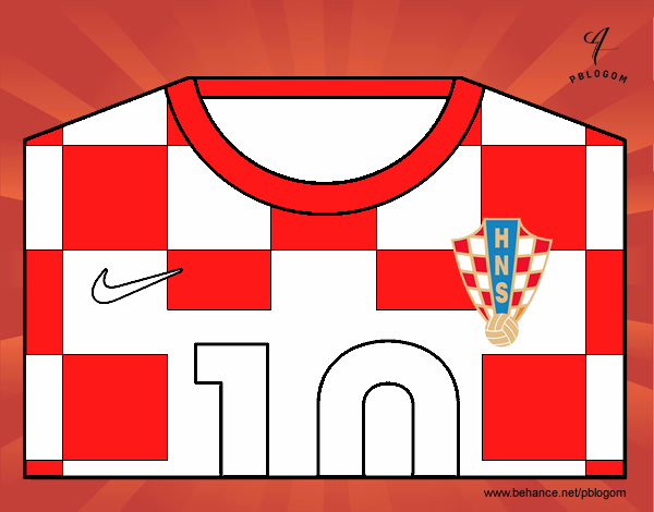 Camiseta del mundial de fútbol 2014 de Croacia