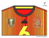 Camiseta del mundial de fútbol 2014 de España