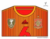 Camiseta del mundial de fútbol 2014 de España