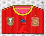 Camiseta del mundial de fútbol 2014 de España