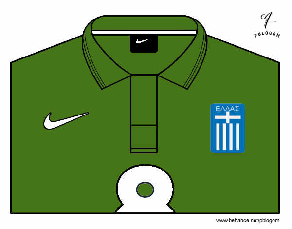 Camiseta del mundial de fútbol 2014 de Grecia