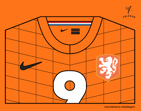 Camiseta del mundial de fútbol 2014 de Holanda