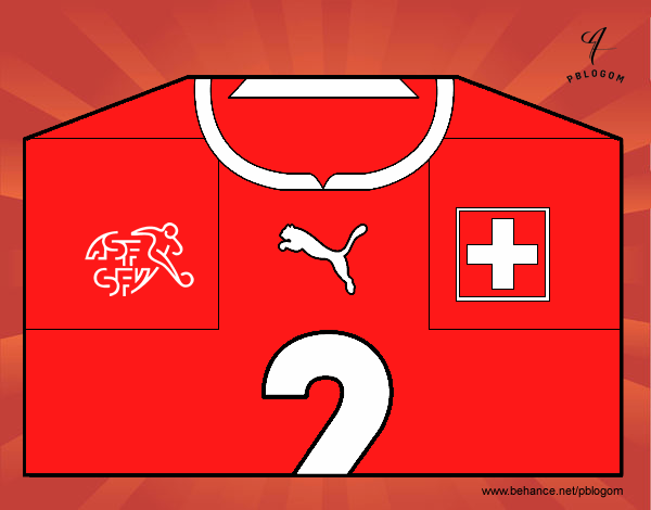 Camiseta del mundial de fútbol 2014 de Suiza