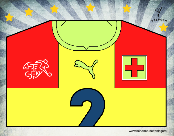 Camiseta del mundial de fútbol 2014 de Suiza