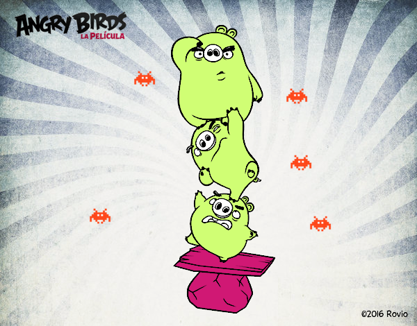 Cerdos verdes de Angry Birds