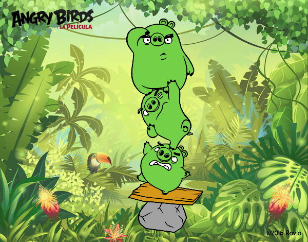 Cerdos verdes de Angry Birds