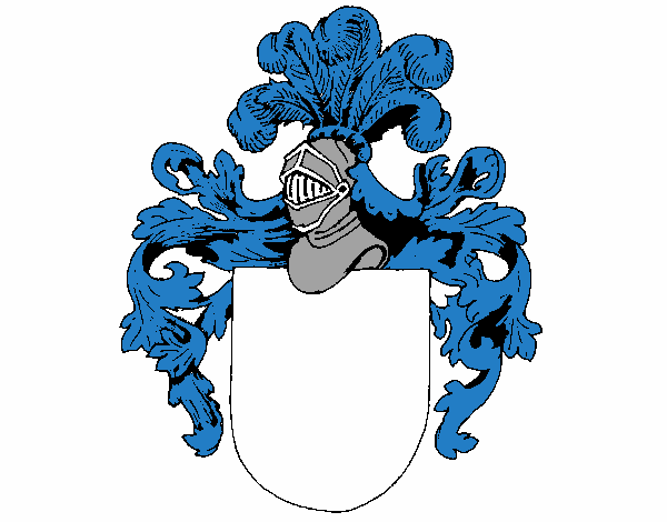 Escudo de armas y casco