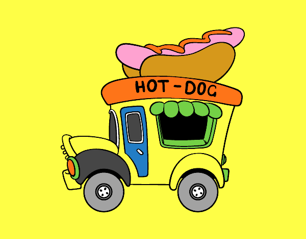 Food truck de perritos calientes