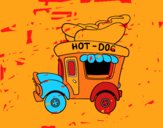 Food truck de perritos calientes