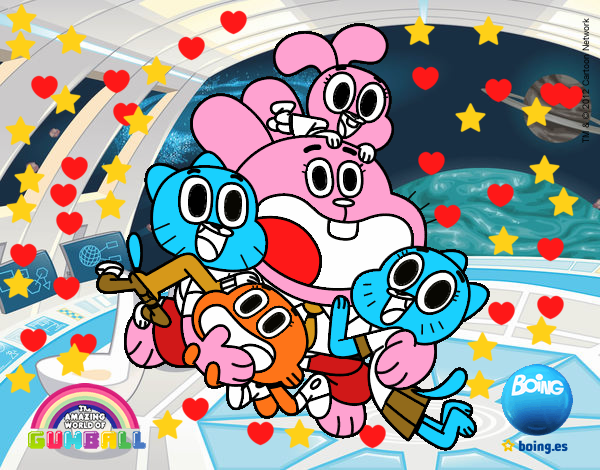 Gumball y amigos contentos