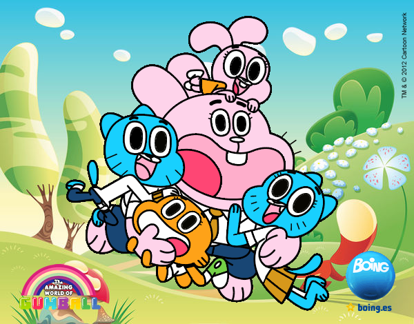 Gumball y amigos contentos