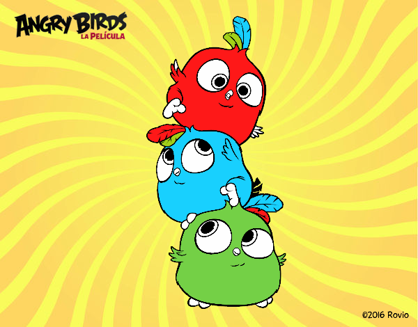 Dibujo Las crias de Angry Birds pintado por jos67